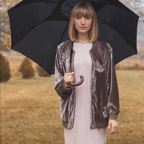 Anthropologie West End Embroidered Velvet Bomber - Picture 3 of 8